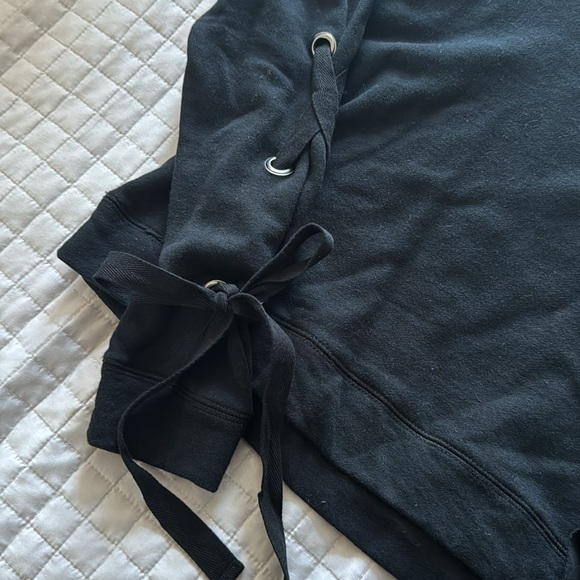 Ladies sweatshirt crop top - Picture 2 of 4